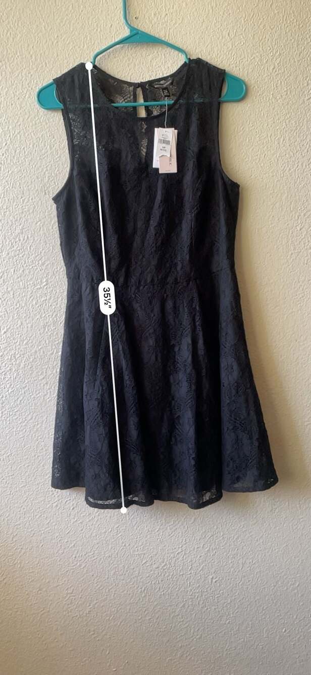 Banana Republic Black Lace Sleeveless Fit & Flare Dress - Picture 3 of 6